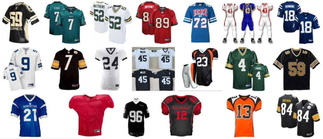 Football Shirt Customize Sublimated Stitched Embroidery Rugby Sports Clothes Jerseys American Football Jerseys