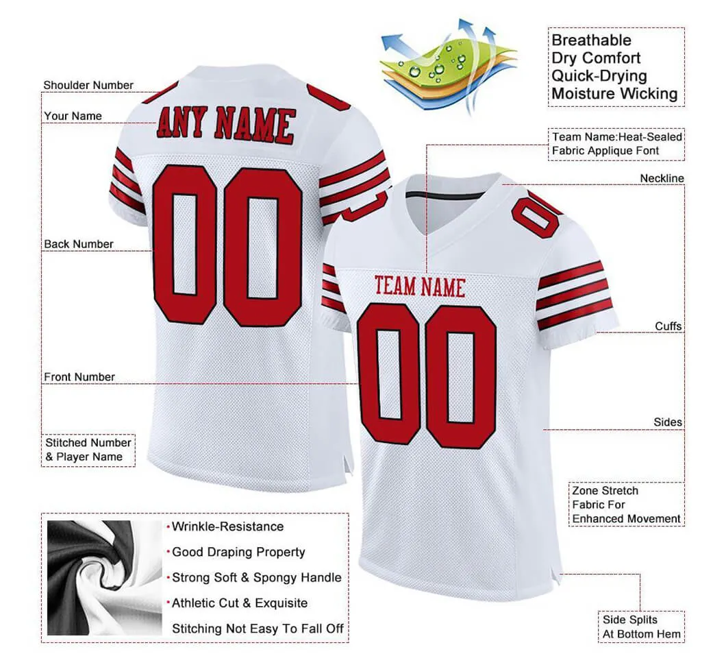 Wholesale Custom Concert Clothing Sublimation Sports Wear Soccer Uniform American Football Kits Jersey for Men