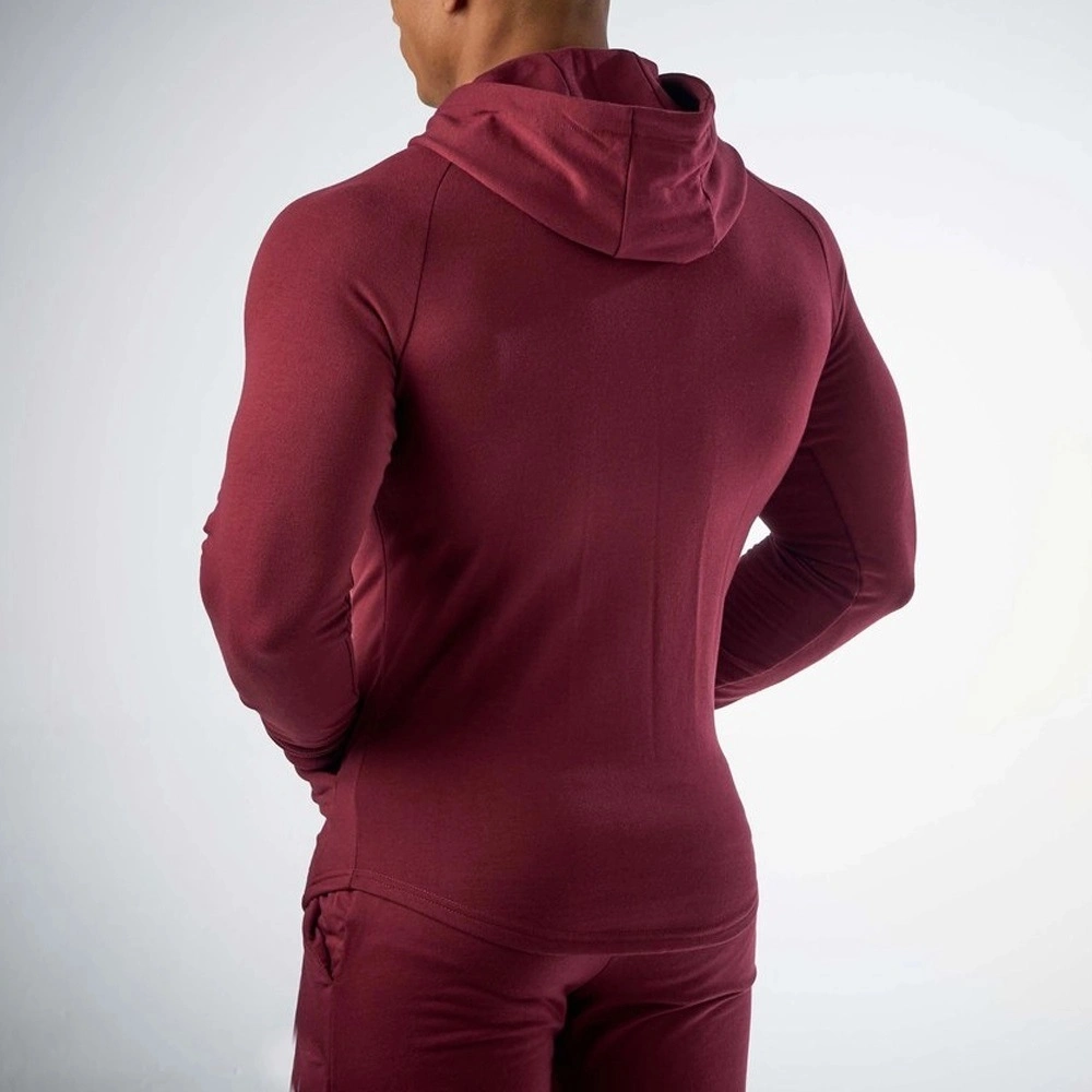 Custom Sports Wear Fitness Slim Fit Hoodies Full Zipper Men Jacket