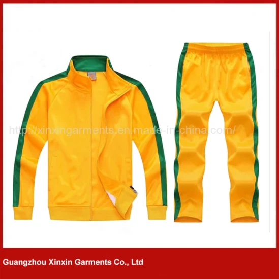 Ropa deportiva amarilla de secado rápido de manga corta personalizada para el equipo de fútbol (T23)