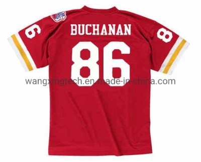 Personalizar Camiseta de fútbol Kansas City #86 Buck Buchanan 1969 Throwback Home Camiseta de fútbol americano