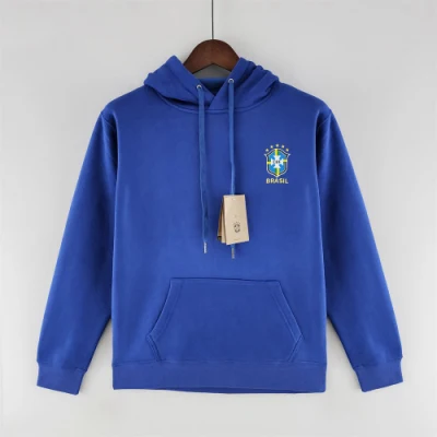 2022 Copa Mundial de Brasil Equipo Nacional Chándal Camiseta de fútbol con capucha Hombres Jersey de fútbol de manga larga Sudadera con capucha Ropa deportiva