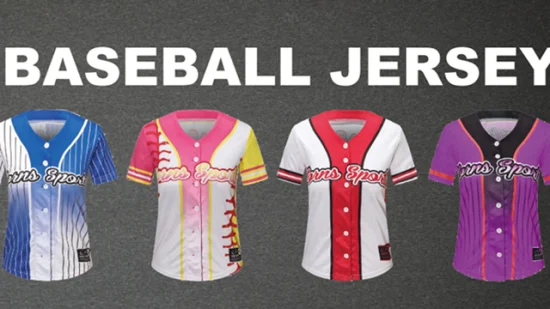 Jersey de béisbol personalizado de poliéster hecho a medida