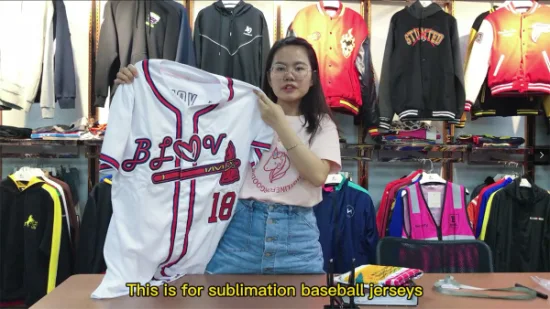 Camiseta de béisbol personalizada con diseño de sublimación de logotipo bordado, camiseta de béisbol para hombre