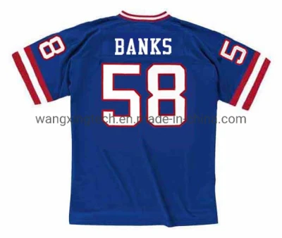 Camiseta personalizada #58 Carl Banks New York 1988 Throwback Home Camiseta de fútbol americano vintage