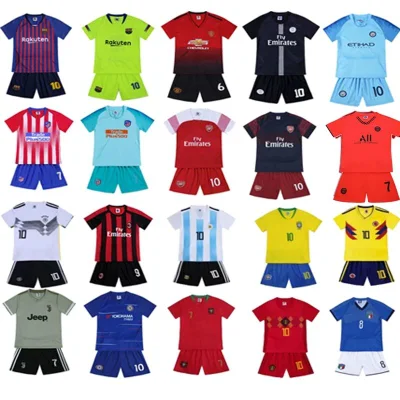 Camisetas de Ronaldo para niños 19-20 Camisetas de Messi Argentina para camisetas de fútbol francesas y alemanas