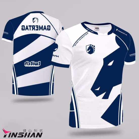 Durable Competición Equipo Moda Adultos Sublimación Esports Jersey