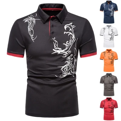 Precio directo de fábrica de algodón simple fitness deportes camiseta polo de hombre delgado