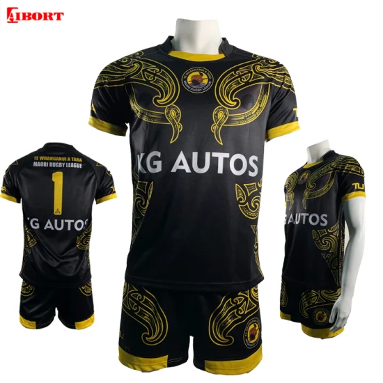 Camiseta de rugby personalizada Aibort Camiseta de fútbol americano Camiseta de rugby azul