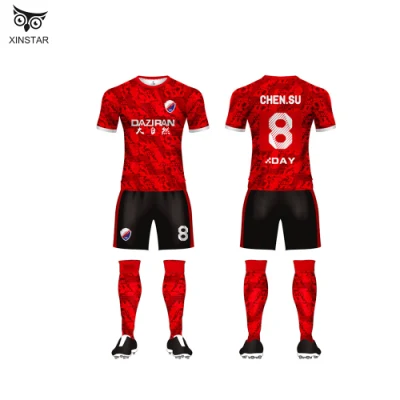 Venta al por mayor, camisetas de fútbol personalizadas, ropa de equipo de fútbol para hombres, pantalones cortos de fútbol, ​​uniformes, Jersey, ropa deportiva de fútbol