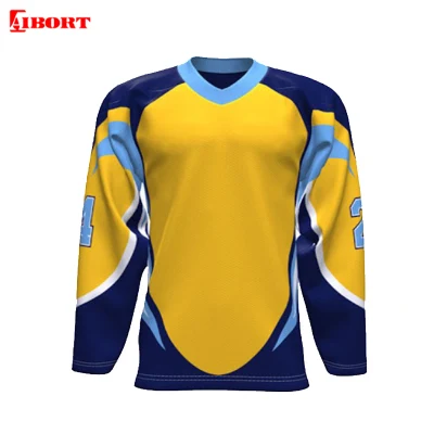 Aibort 2020 Camiseta de hockey sobre hielo para hombre de talla adulta personalizada (Jersey de hockey 009)