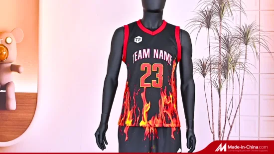 Conjunto de uniforme de pantalones cortos de baloncesto personalizados camisetas de baloncesto de sublimación