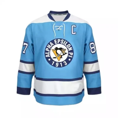 Mens de alta calidad uniforme de hockey sobre hielo sublimado logotipo personalizado de sublimación de los hombres Jersey de hockey de práctica