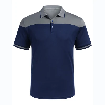 Venta al por mayor, 100% personalizado, piqué de poliéster, secado rápido, transpirable, absorbe la humedad, contraste de Color, hombres, verano, Casual, deportes, Polo