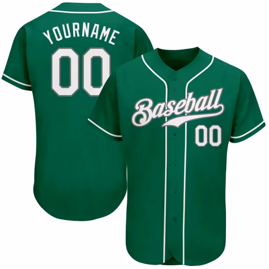 Uniforme de béisbol personalizado Sublimación barata Softball Jersey Botón completo Jersey de béisbol